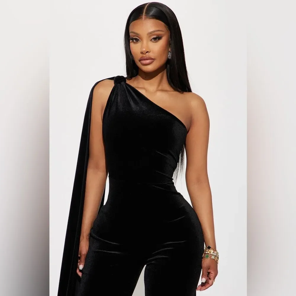 FN Fashion Fusion Velvet Jumpsuit